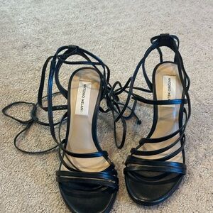 Antonio Melani Black High Heel Strappy Sandals